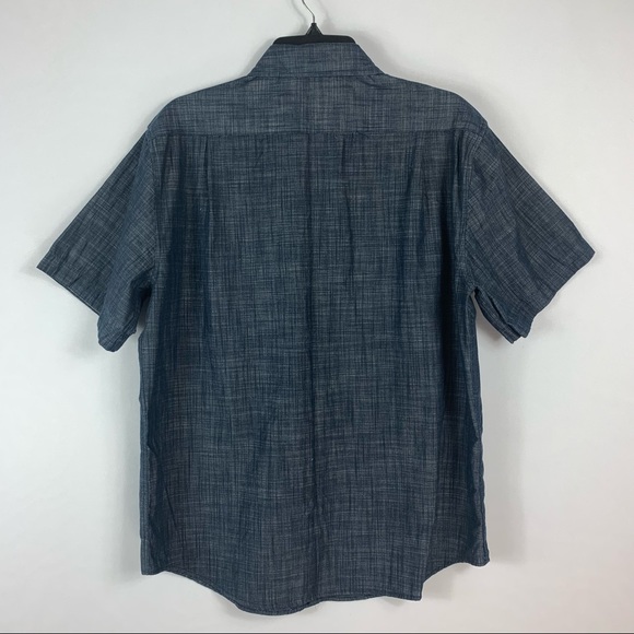 Beverly Hills Polo Club Men's Button Down Shirt XL Blue Short Sleeve - Picture 2 of 6